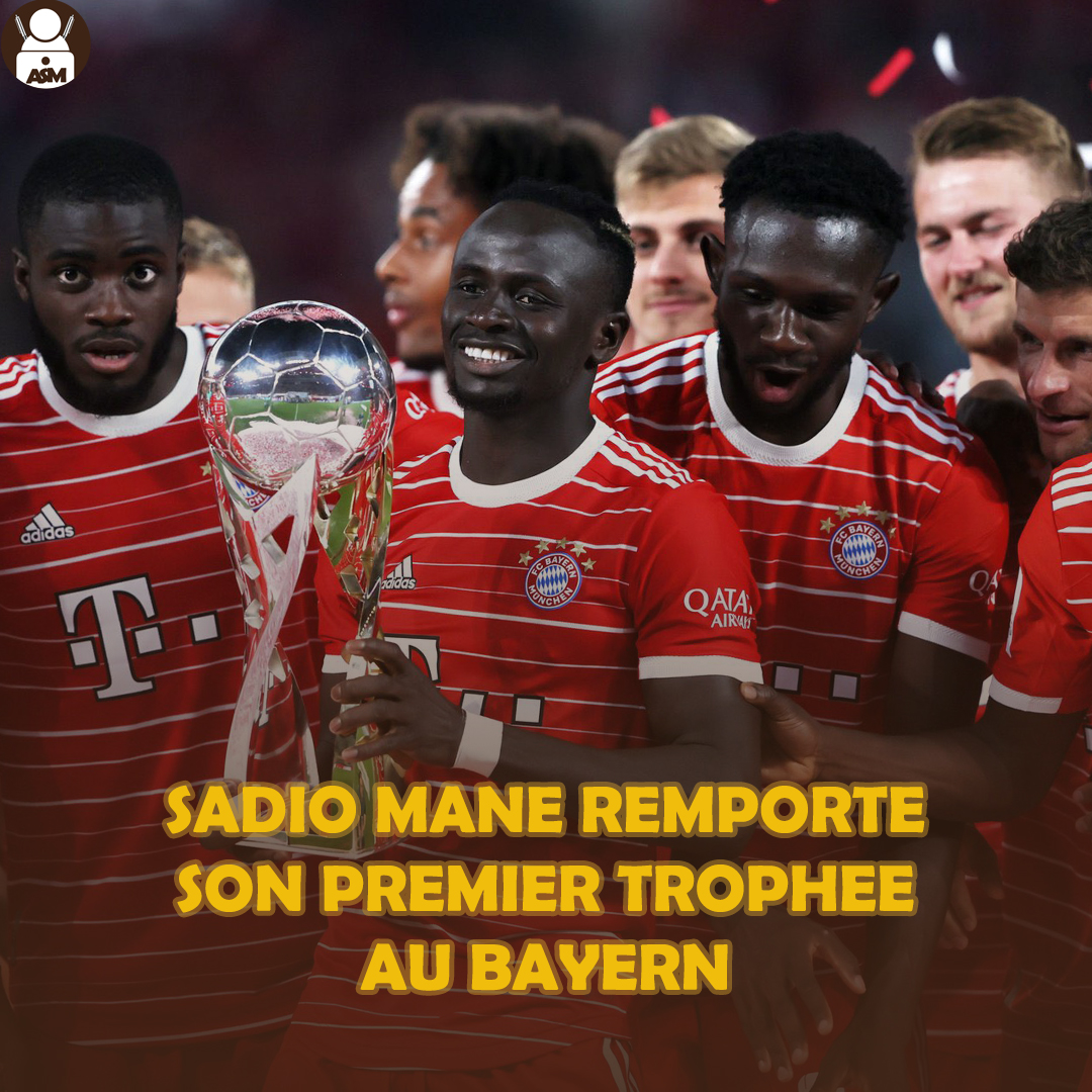 Sadio Mane remporte son premier trophée au Bayern