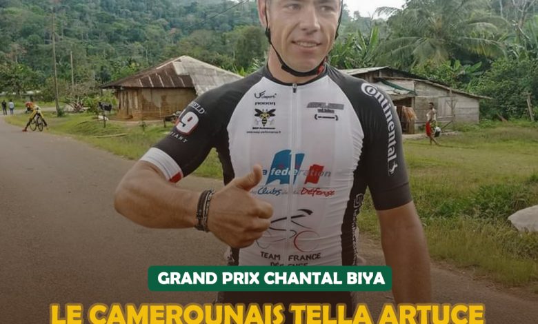 GRAND PRIX CHANTAL BIYA LE CAMEROUNAIS TELLA ARTUCE DESORMAIS A 22 SECONDES DU MAILLOT JAUNE