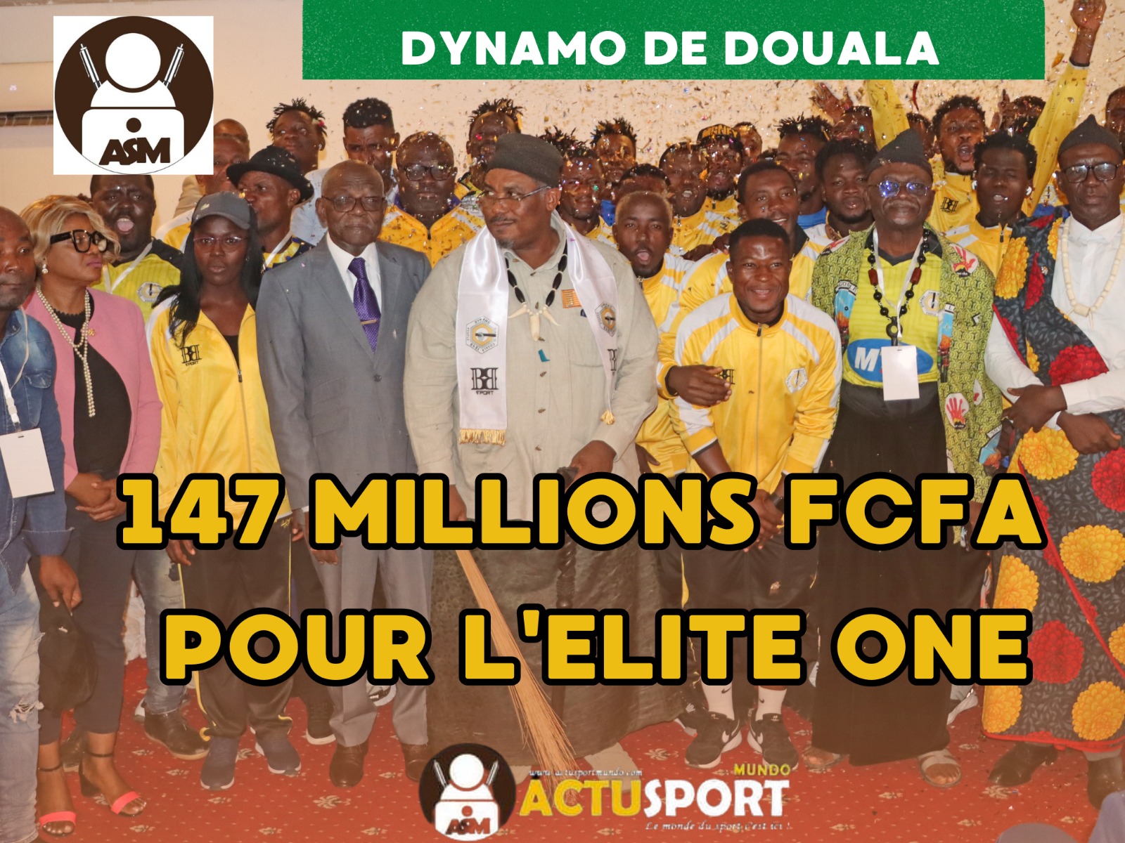 DYNAMO DE DOUALA: 147 MILLIONS FCFA POUR L'ELITE ONE