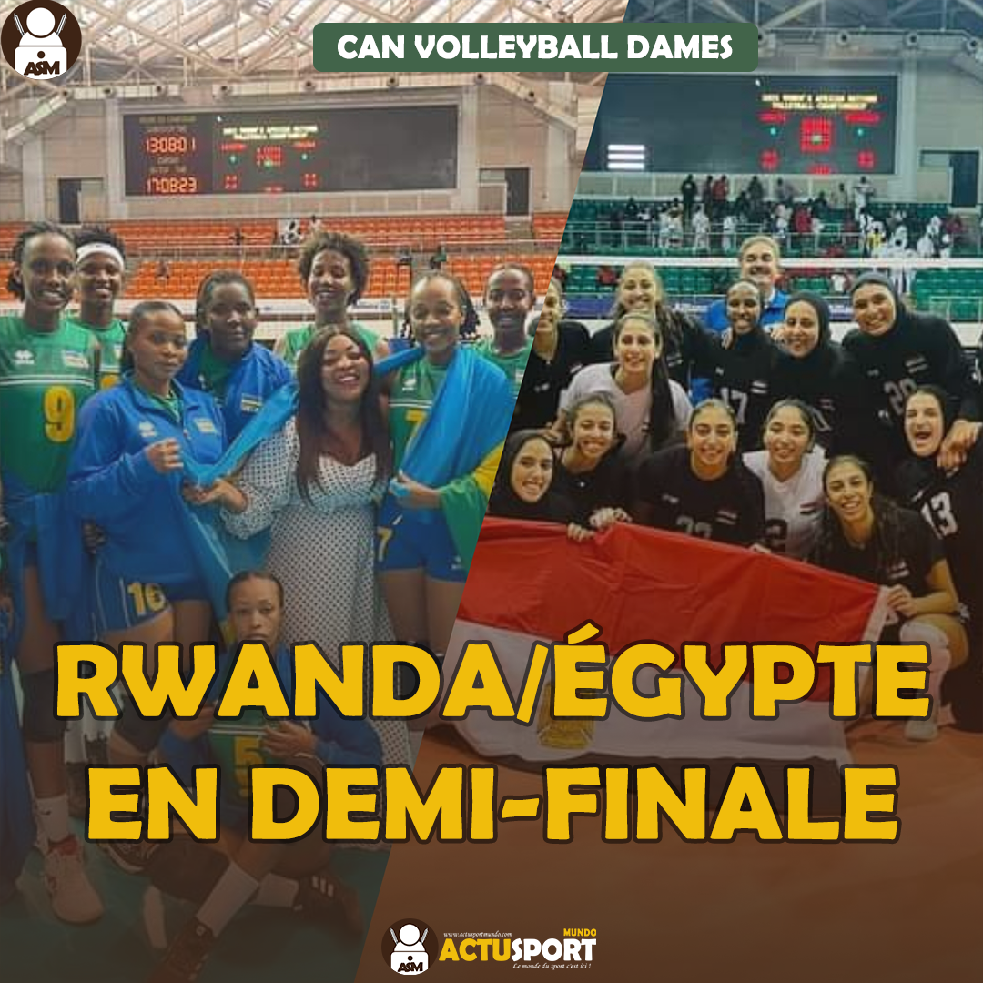 CAN Volleyball Dames - Rwanda/Égypte en demi-finale