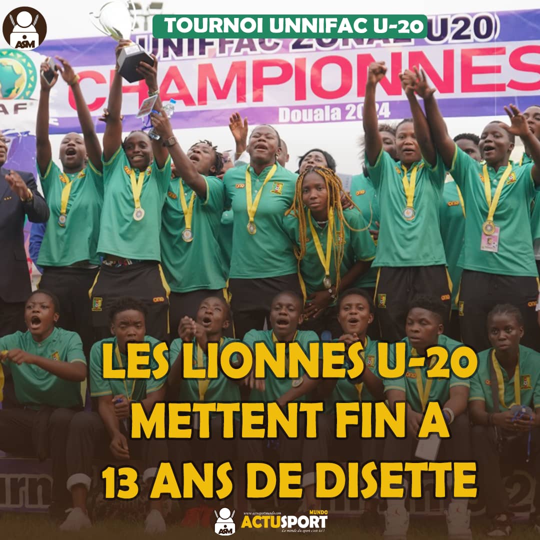 TOURNOI UNIFFAC U-20 : Les Lionnes u-20 mettent fin à 13 ans de disette