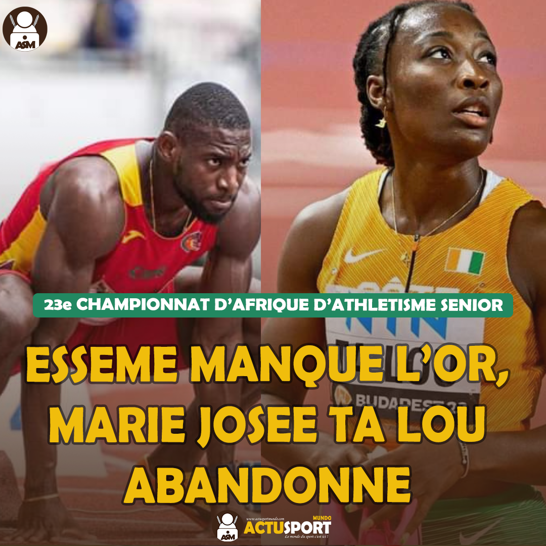 Esseme manque l’or, Marie Josée TA LOU abandonne