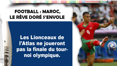 L'AFRIQUE AUX J.O - Football : Maroc, le rêve doré s’envole