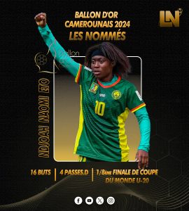 NDJOAH NAOMIE ETO NOMMEE AU BALLON D'OR CAMEROUNAIS 2024