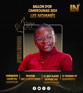 RAISSA NNANGA NOMMEE AU BALLON D'OR CAMEROUNAIS 2024