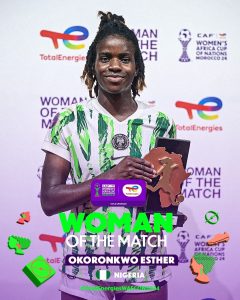 La Nigériane Esther, meilleure joueuse de la finale