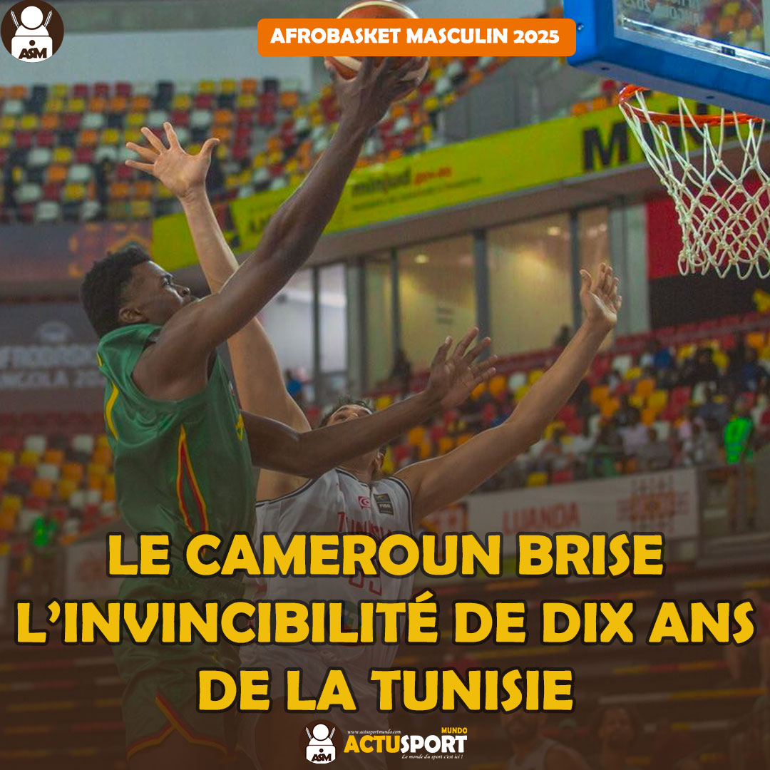 AfroBasket Masculin 2025 : Le Cameroun brise l’invincibilité de dix ans de la Tunisie