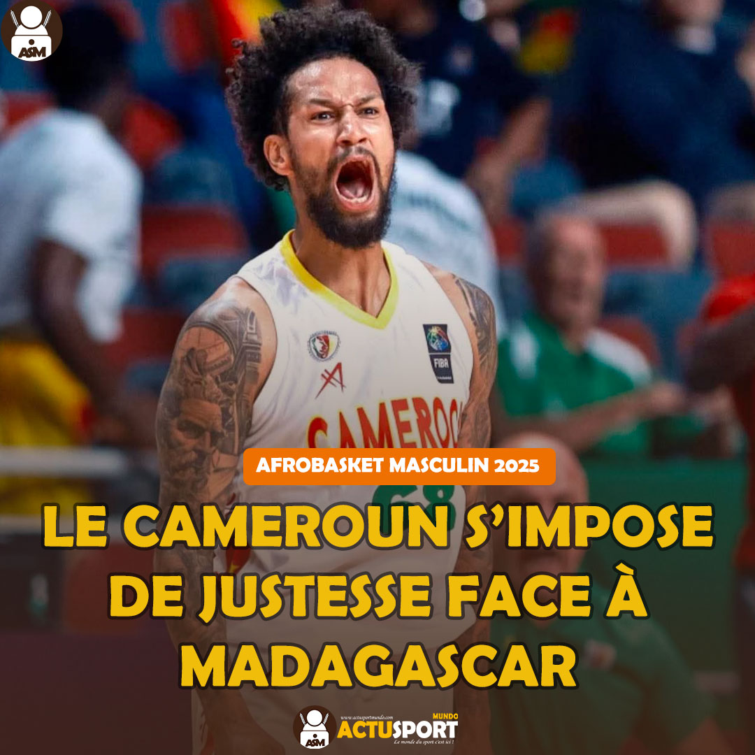 AfroBasket Masculin 2025 : Le Cameroun s’impose de justesse face à Madagascar