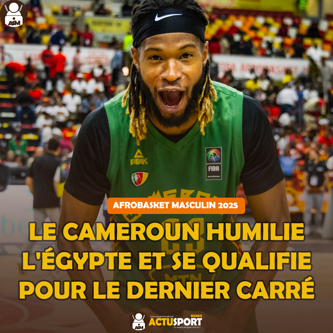 AfroBasket Masculin 2025 : le Cameroun humilie l'Égypte et se qualifie pour le dernier carré