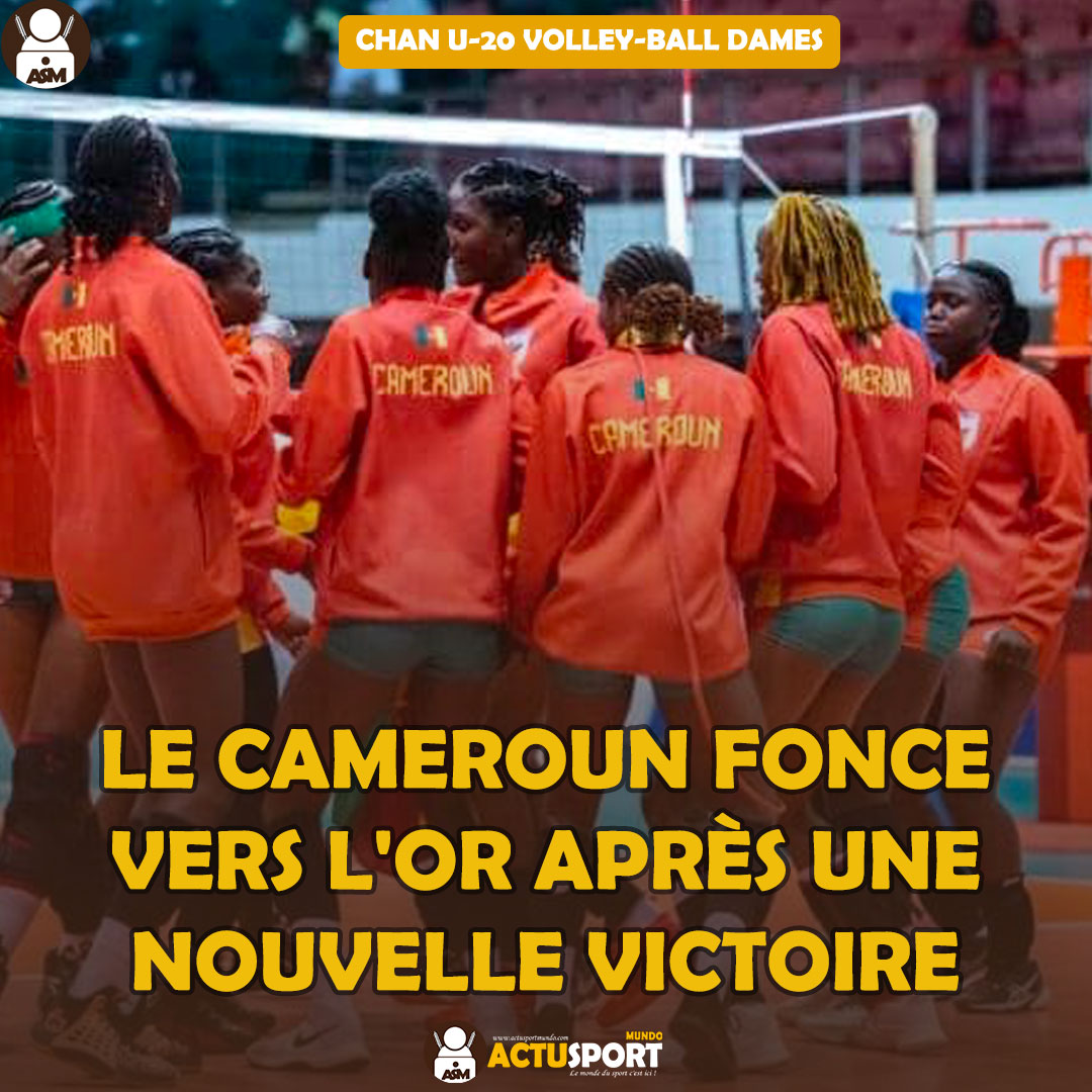 CHAN U-20 VOLLEY-BALL DAMES : Le Cameroun fonce vers l'or après une nouvelle victoire