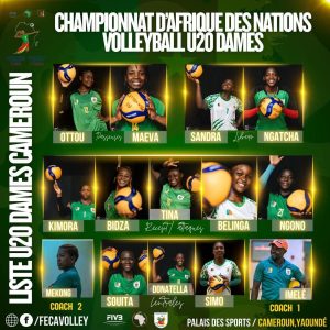 L'équipe U-20 de volleyball du Cameroun