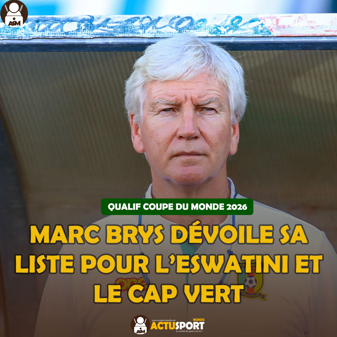 Qualif Coupe du Monde 2026 : Marc Brys dévoile sa liste pour l’Eswatini et le Cap Vert