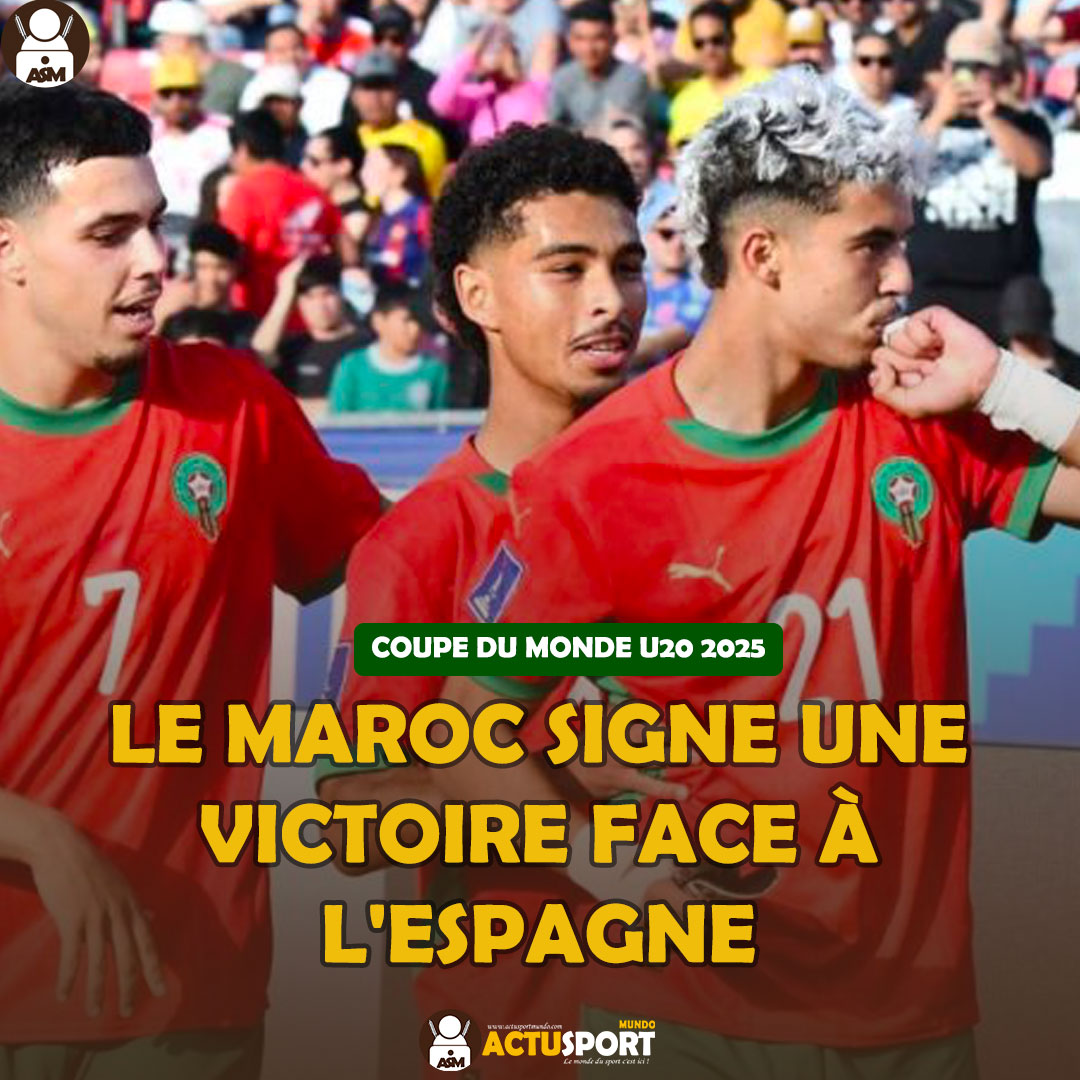 COUPE DU MONDE U20 : Le Maroc signe une victoire face à l'Espagne
