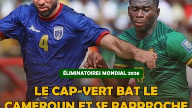 Éliminatoires Mondial 2026 : Le Cap-Vert bat le Cameroun et se rapproche du Mondial !
