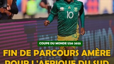 COUPE DU MONDE U20 : Fin de parcours amère pour l'Afrique du Sud
