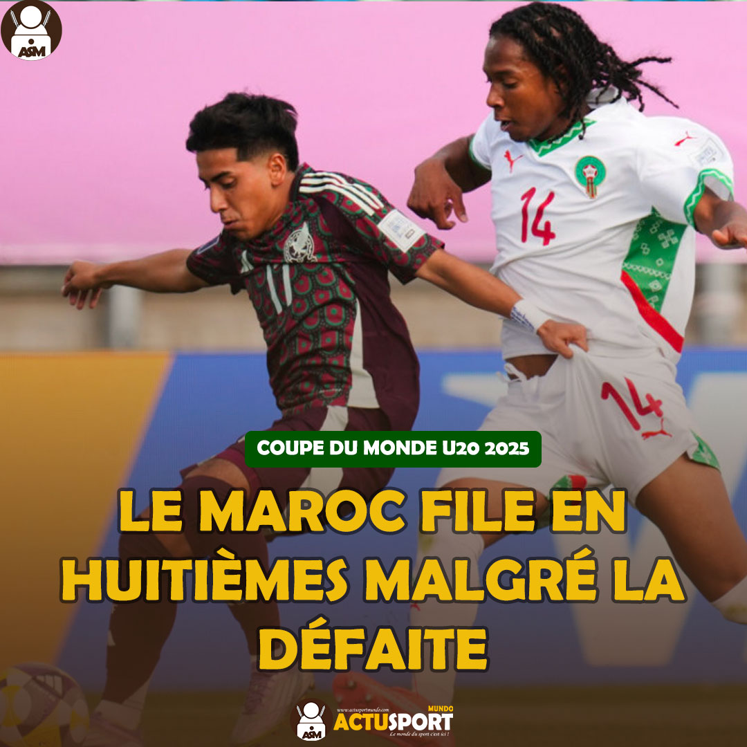 COUPE DU MONDE U20 : Le Maroc file en huitièmes malgré la défaite