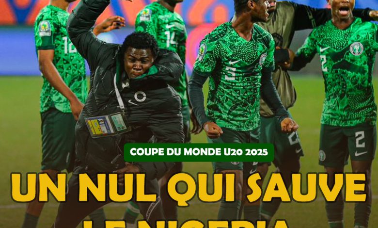 COUPE DU MONDE U20: Un nul qui sauve le Nigeria