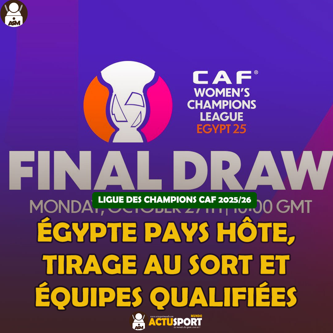 Ligue des Champions féminine CAF 2025 : Égypte pays hôte, tirage au sort et équipes qualifiées