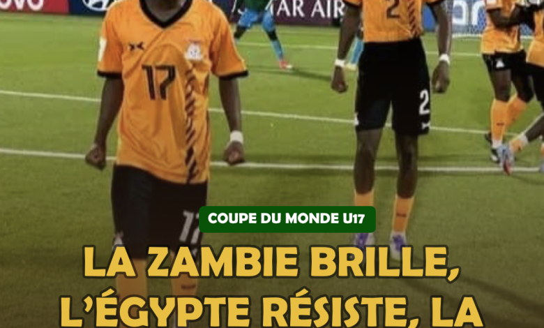 COUPE DU MONDE U17 : La Zambie brille, l’Égypte résiste, la Côte d’Ivoire vacille