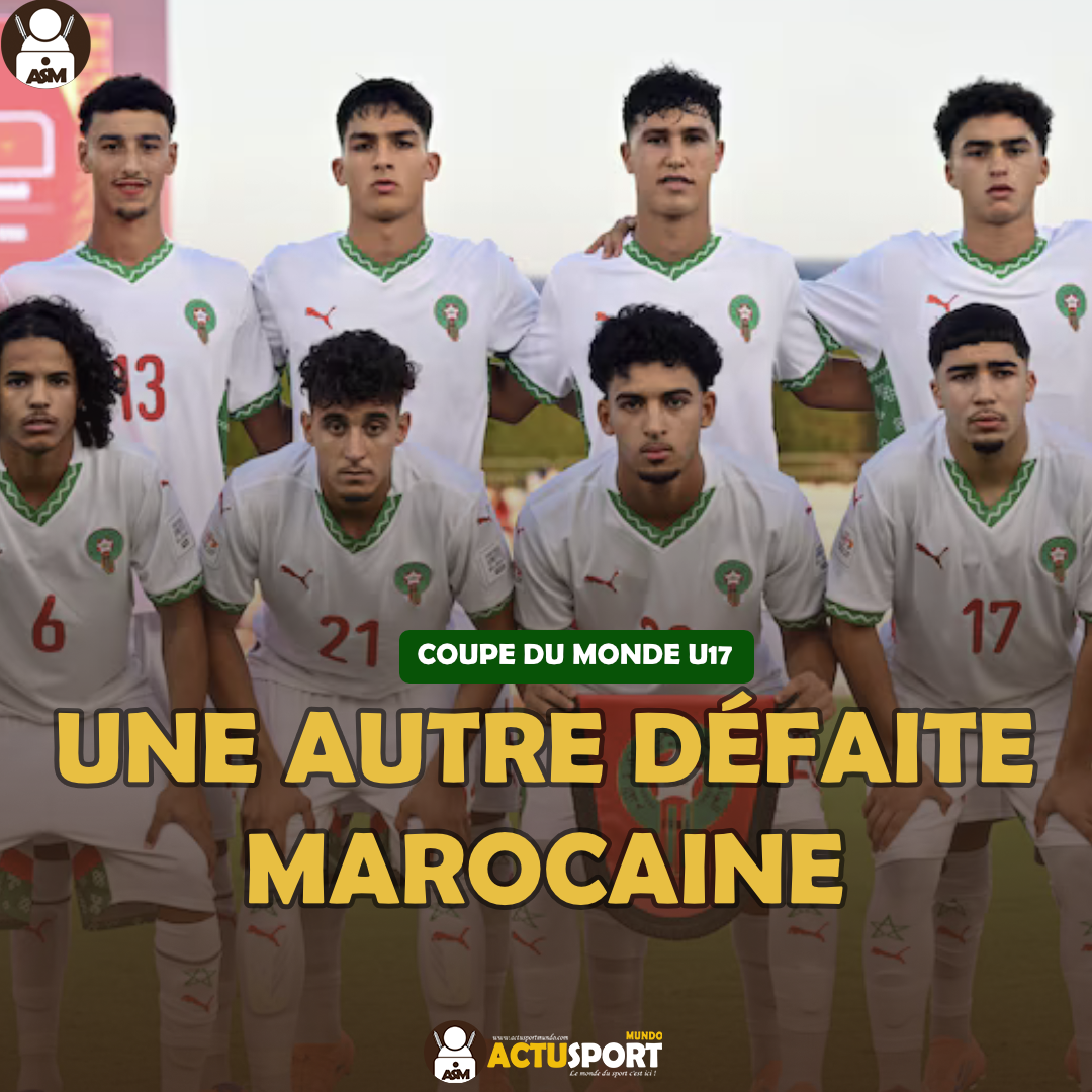 COUPE DU MONDE U17 : Une autre défaite marocaine