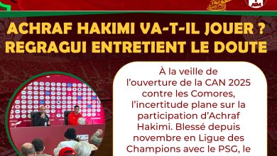 CAN 2025 – Maroc : Achraf Hakimi va-t-il jouer ? Regragui entretient le doute