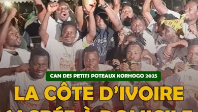 CAN DES PETITS POTEAUX KORHOGO 2025 : la Côte d’Ivoire sacrée à domicile
