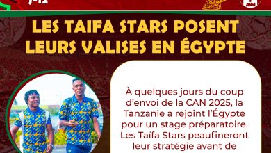 Prépa CAN 2025 – Tanzanie : Les Taifa Stars posent leurs valises en Égypte