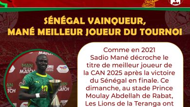 CAN 2025 : Sénégal vainqueur, Mané meilleur joueur du tournoi